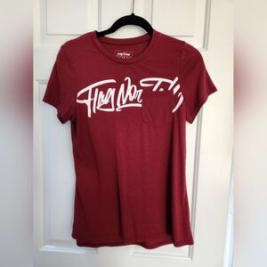 Flag Nor Fail Maroon Tee